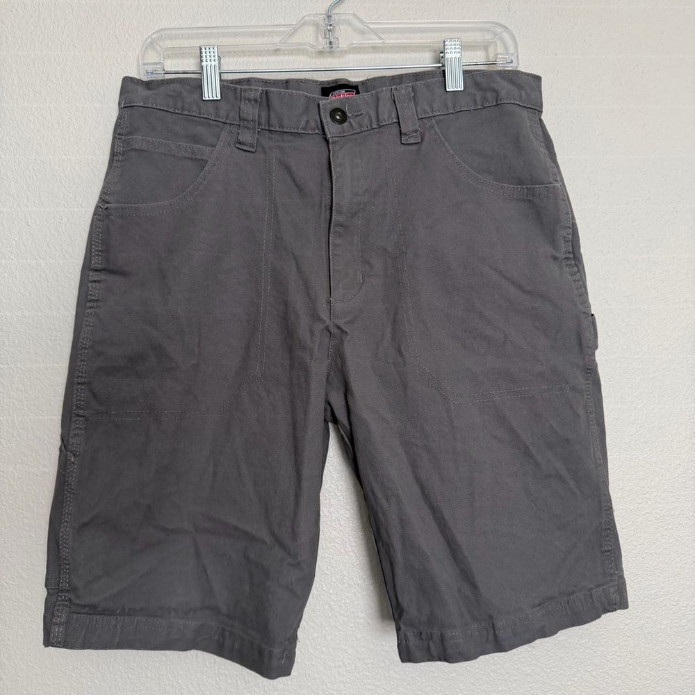 Dickies Carpenter Shorts Gray Size 34x10 Cargo Workwear Utility